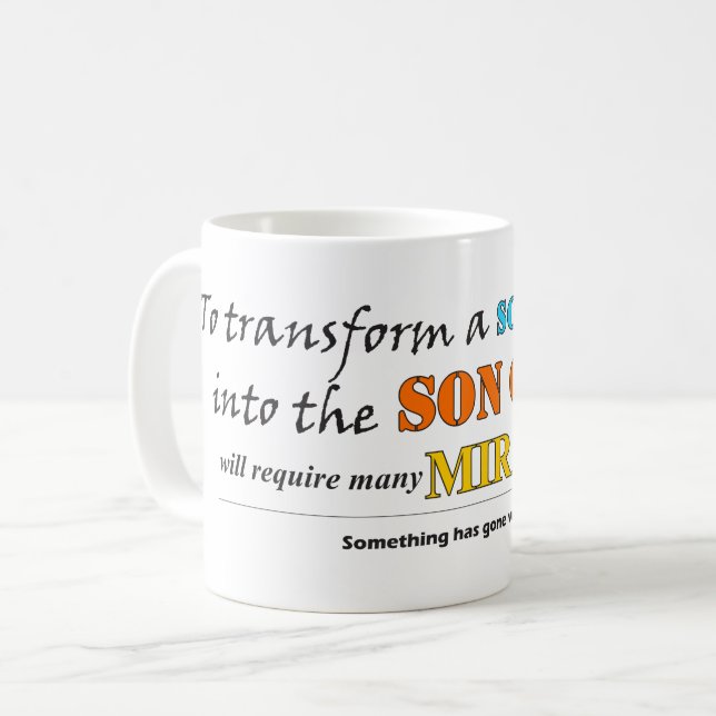 Caneca De Café Transformar um filho do homem Miracle Mug (Frente Esquerda)