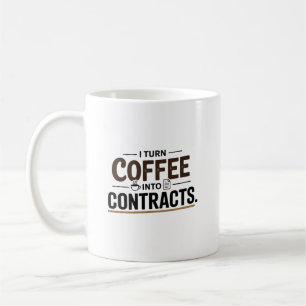 Caneca De Café Transformo Café em Agente Imobiliário