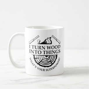 Caneca De Café Transformo Madeira Em Coisas