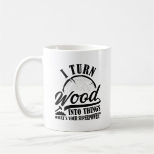 Caneca De Café Transformo Madeira Em Coisas