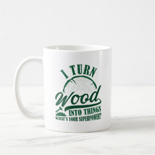 Caneca De Café Transformo Madeira Em Coisas