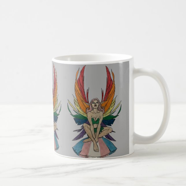 Caneca De Café Transgender Faerie  (Direita)