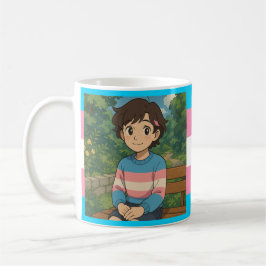 Caneca De Café Transgender Flag | LGBTQIA+ 