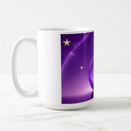 Caneca De Café Transparent Purple Vase With Star All Under Dome