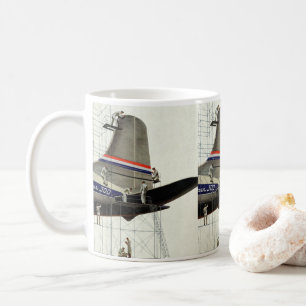 Caneca De Café Transporte de Vintage, Manutenção de Aviões