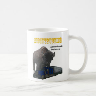 Caneca De Café Transporte por caminhão do bisonte