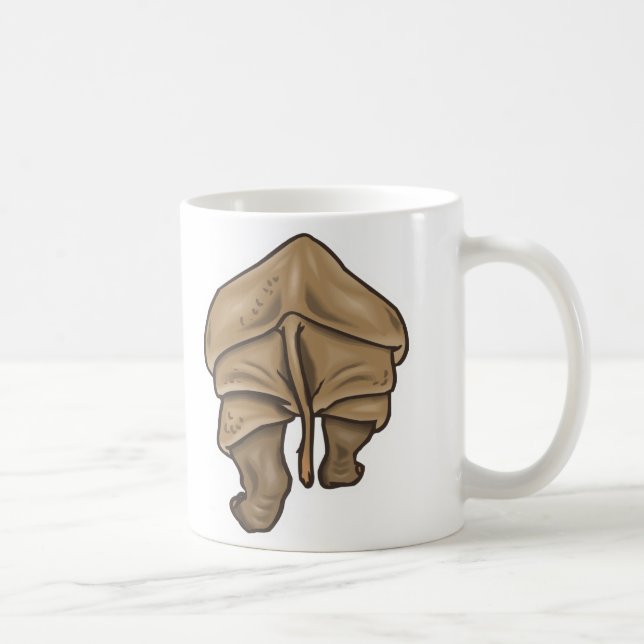 Caneca De Café traseiro de rinoceronte (Direita)