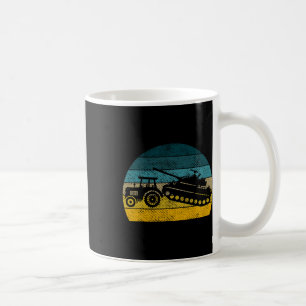 Caneca De Café Trator Ucraniano Apoie a Ucrânia Fique com a Ucrân