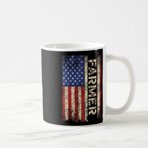 Caneca De Café Tratores de Agricultor EUA Bandeira Americana Patr