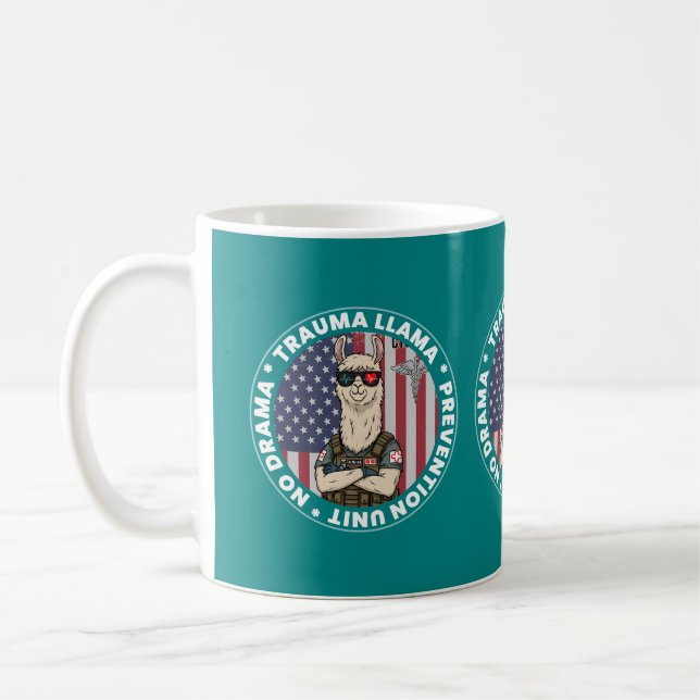 Caneca De Café Trauma Llama EMS Medical Mug - Enfermeiras paraméd (Esquerda)