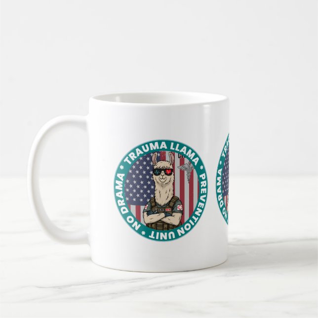 Caneca De Café Trauma Llama EMS Medical Mug - Enfermeiras paraméd (Esquerda)