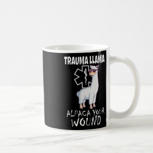 Caneca De Café Trauma Llama Emt Design Médico Ems Alpaca Sua Mulh