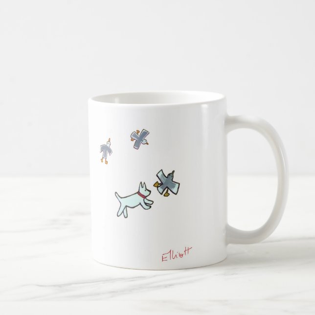 Caneca De Café Trave a gaivota - agora! (Direita)