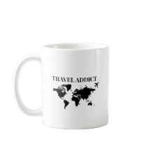 Travel addict - world travel gift