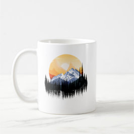 Caneca De Café Travelling in mountains graphic
