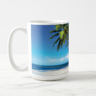 Caneca De Café Travesseiro decorativo de praia exótico