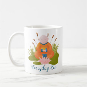 Caneca De Café Travesseiro decorativo dúbio desenhado à mão