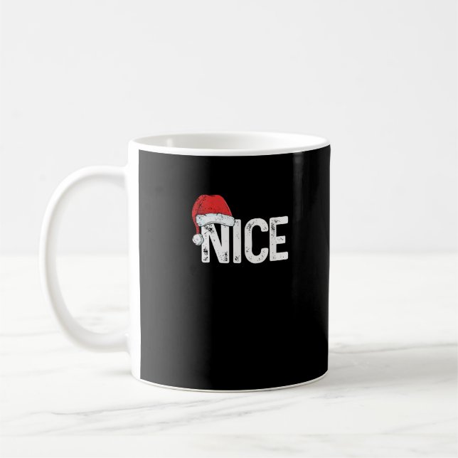 Caneca De Café Travesso ou Bonzinho Correspondência Natal Design  (Esquerda)
