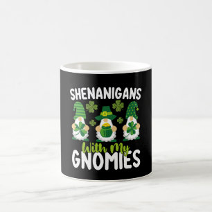 Caneca De Café Travessuras Com Meus Gnomos Gnome Dia de São Patrí