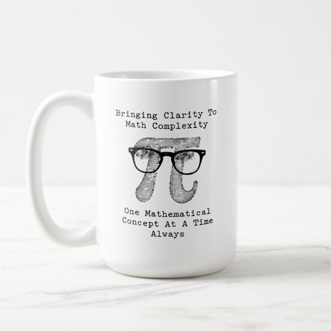 Caneca De Café Trazendo Clareza à Complexidade Matemática Um Conc (Esquerda)