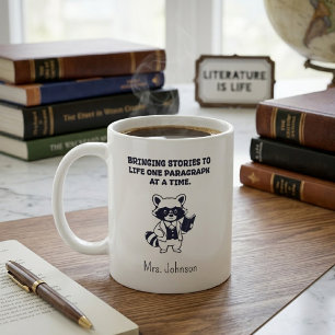 Caneca De Café Trazendo Histórias à Vida Parágrafo por Parágrafo