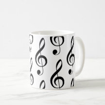 Treble Clef Musical Lover Singer Piano Mug