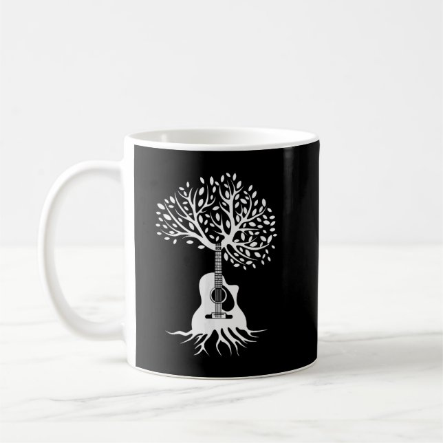 Caneca De Café Tree Guitar (Esquerda)