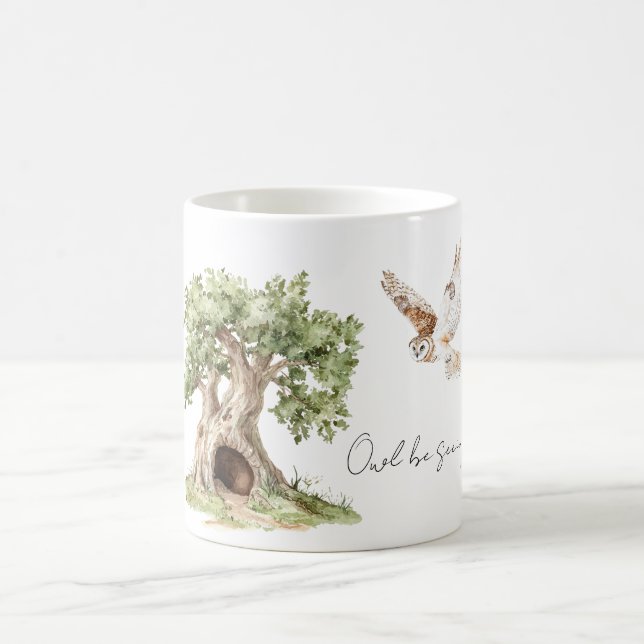 Caneca De Café Tree Owl Be Seeing You Bird (Centro)