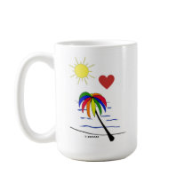 Tree Sunny Palm Coffee Mug
