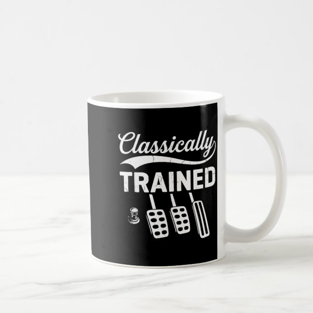 Caneca De Café Treinado Classicamente com Pedais de Carro Manuais (Direita)
