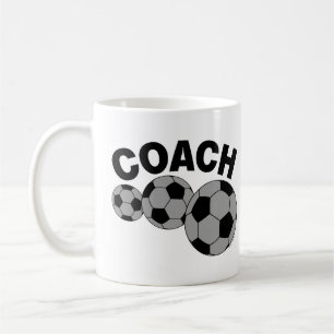 Caneca De Café Treinador 3 Soccer Balls