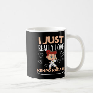 Caneca De Café Treinador Americano Kenpo Girl, Eu amo Kenpo