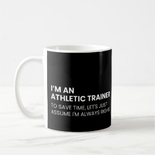 Caneca De Café Treinador Atlético Frase de Trabalho Engraçada