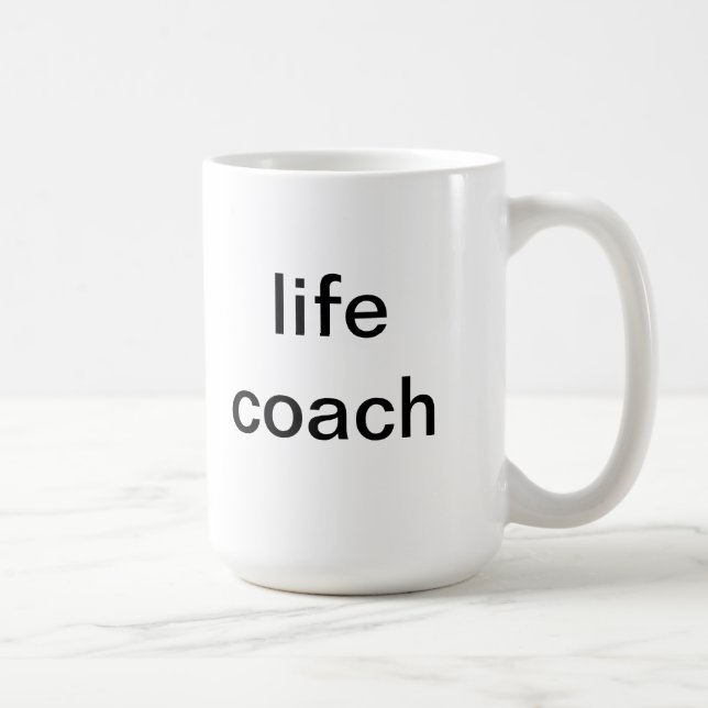 Caneca De Café treinador da vida (Direita)