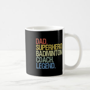 Caneca De Café Treinador de Badminton Pai