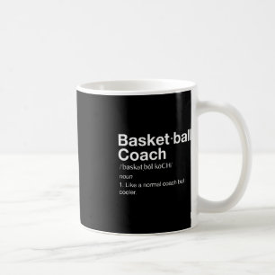 Caneca De Café Treinador de basquete - Definição de basquete de d