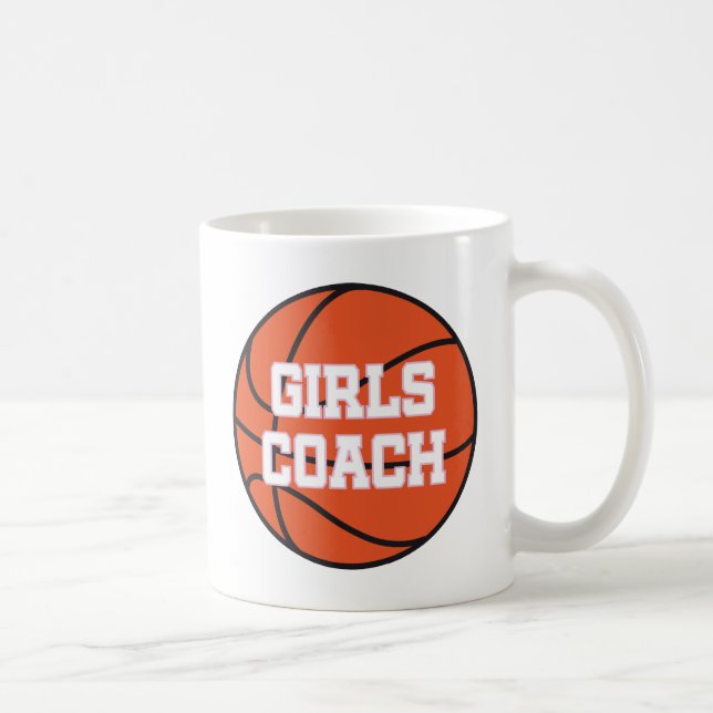 Caneca De Café Treinador de beisebol das meninas (Direita)