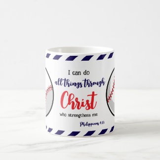 Caneca De Café Treinador de Beisebol e Softbol Fé Filipenses
