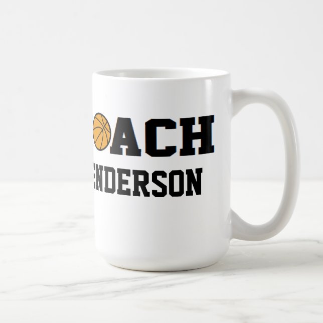 Caneca De Café Treinador de beisebol - personalizado (Direita)