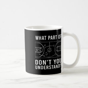 Caneca De Café Treinador De Bysketbyll Para Homens Diagrama Tátic