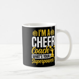 Caneca De Café Treinador de Cheerleading Cheer Eu Sou um Treinado