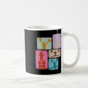 Caneca De Café Treinador de Cheerleading Líder de Torcida Colagem
