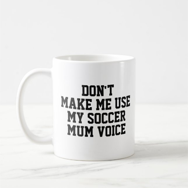 Caneca De Café Treinador de Futebol da mãe de futebol moderno (Esquerda)