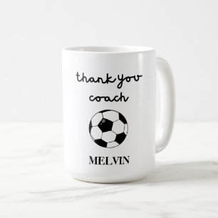 Caneca De Café treinador de futebol Mug, obrigado pelo treinador