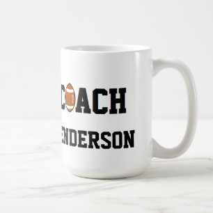 Caneca De Café Treinador de futebol personalizado