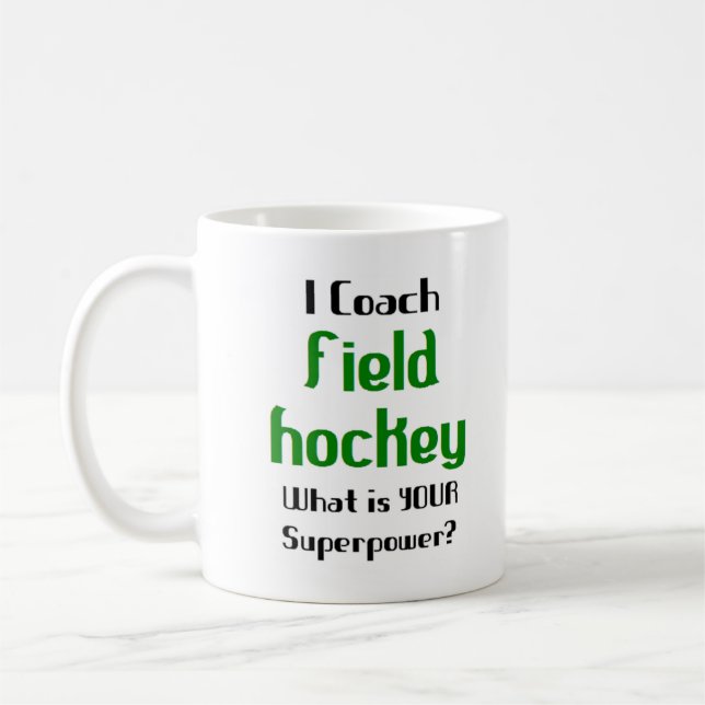 Caneca De Café treinador de hóquei em campo (Esquerda)