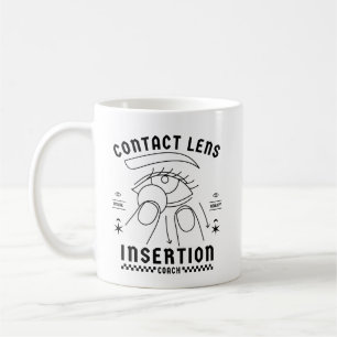 Caneca De Café Treinador de inserção de lentes de contato