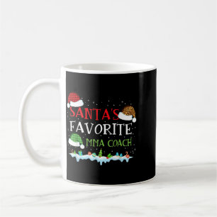 Caneca De Café Treinador de MMA favorito do Papai Noel Natal dive