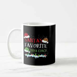Caneca De Café Treinador de MMA favorito do Papai Noel Natal dive