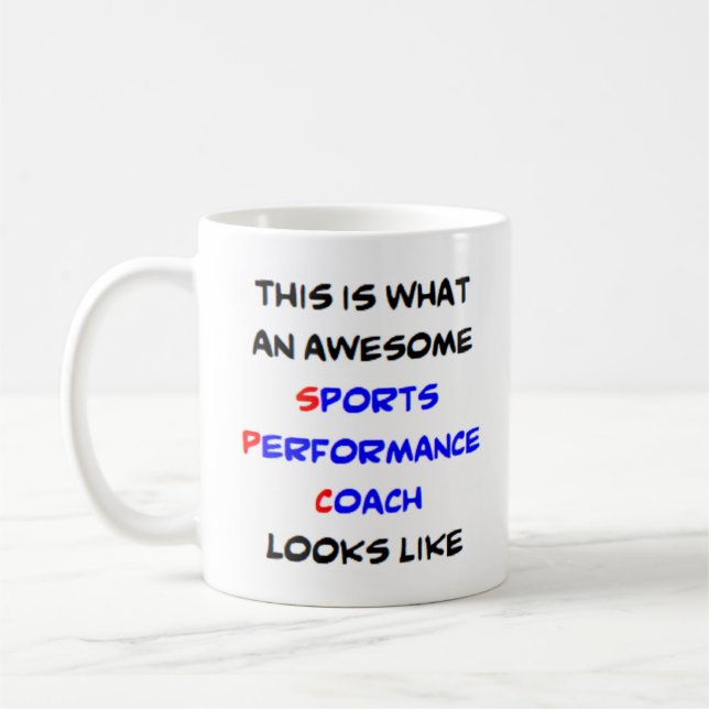 Caneca De Café treinador de performance esportiva, incrível (Esquerda)